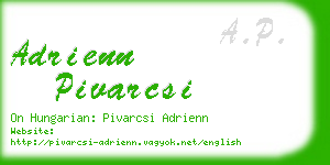 adrienn pivarcsi business card